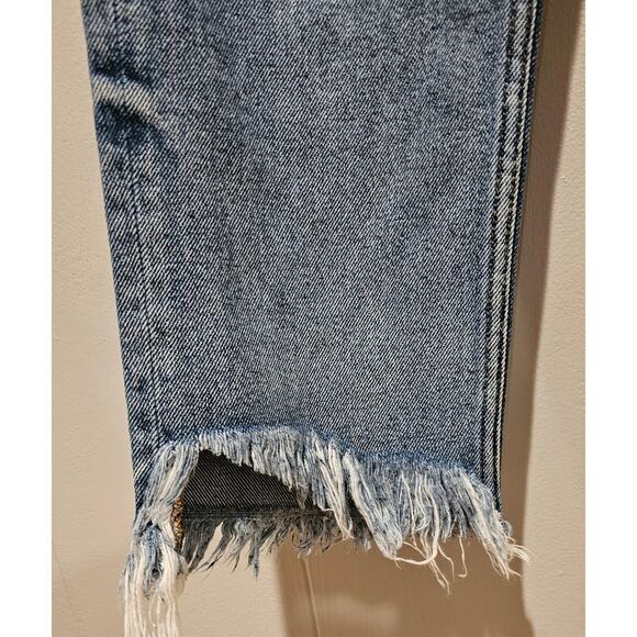 Hidden Jeans High Waist Crop Distressed Ankle Sz 28 Style HD 1150M-M - Picture 4 of 10